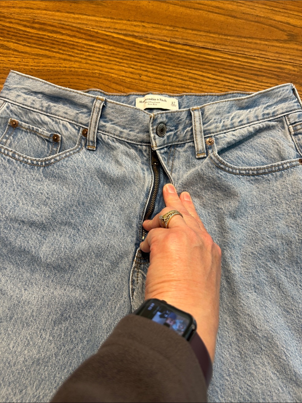 Abercrombie & Fitch Curve Love The Ultra Loose Low Rise Jean - Picture 7 of 11